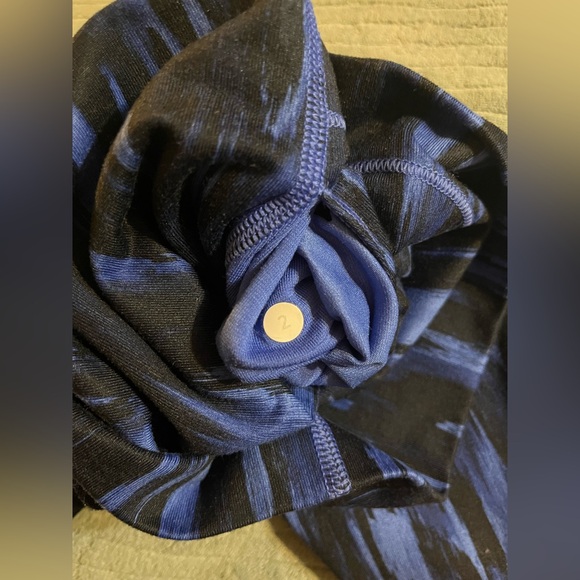 Lululemon Wunder Under High Rise Legging  Painted Animal Sprinkler Black/Blue 2 - Picture 5 of 6